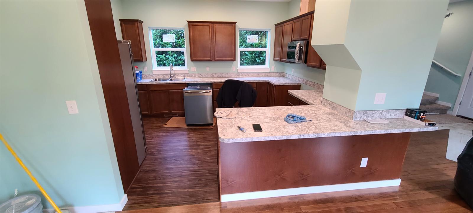 Kitchen rebuilt by Heritage after fire